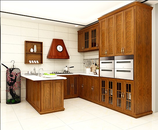 全鋁櫥柜-02（風(fēng)格：中式；顏色：黃花梨）